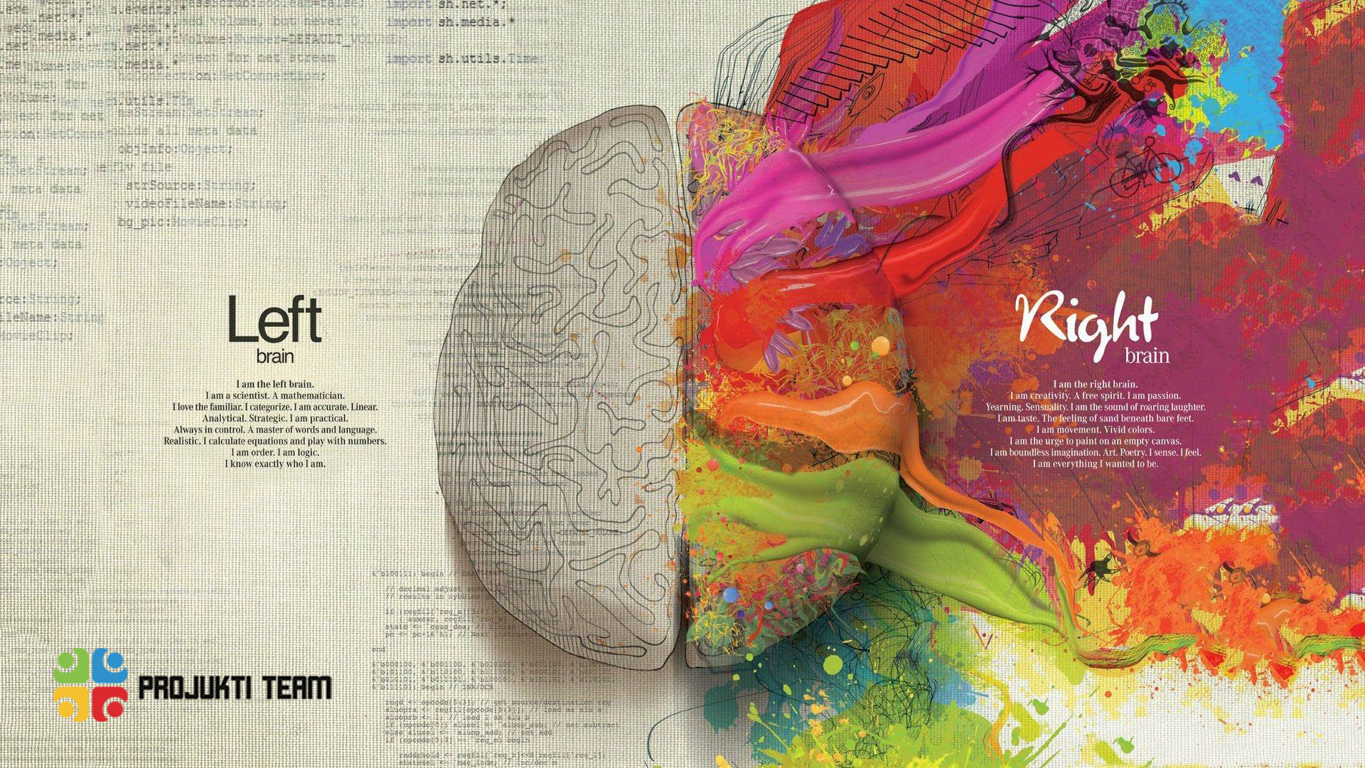 Abstract Brain wallpaper